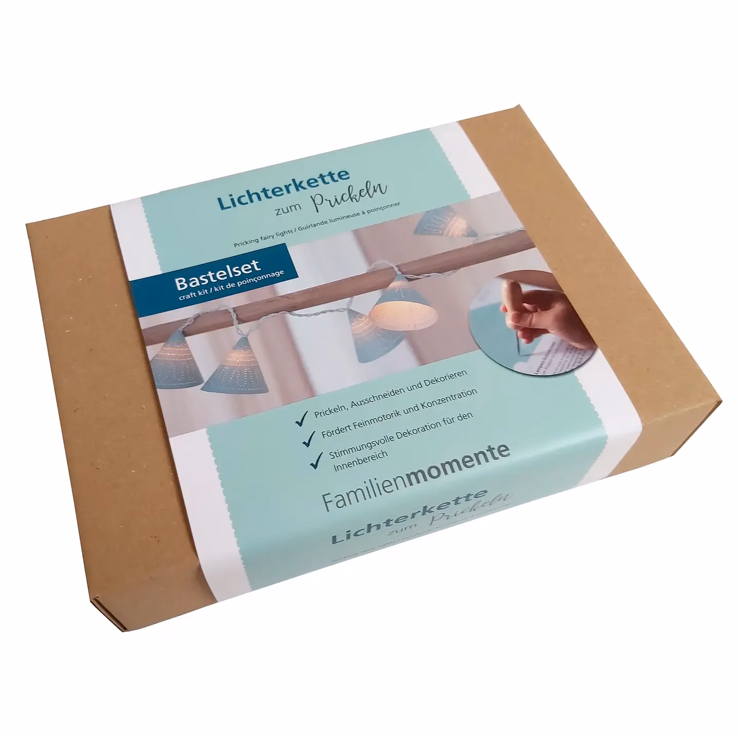 Set Creativ DIY Ghirlanda Luminoasa – Tehnica Perforare Hartie